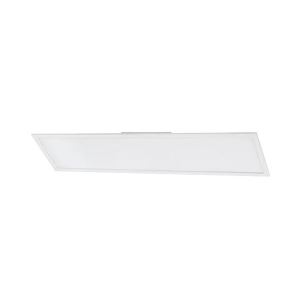 leroy merlin plafoniera design led piatto, bianco 119.5x29.5 cm, luce cct