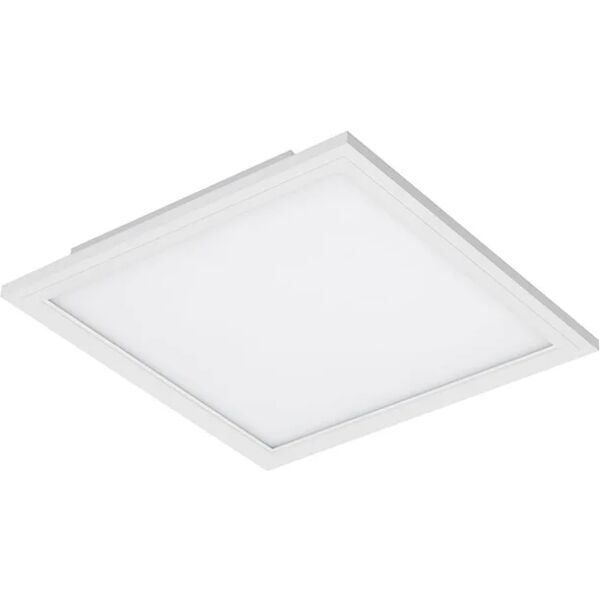 leroy merlin plafoniera design led piatto, bianco 29.5x29.5 cm, luce naturale