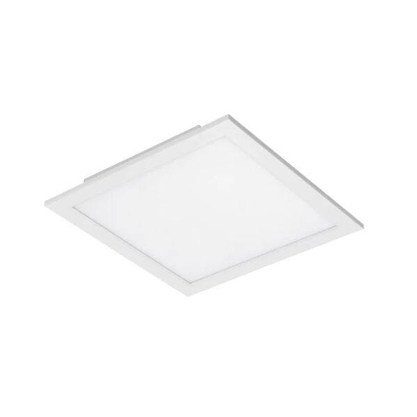 leroy merlin plafoniera design led piatto, bianco 29.5x29.5 cm, luce cct