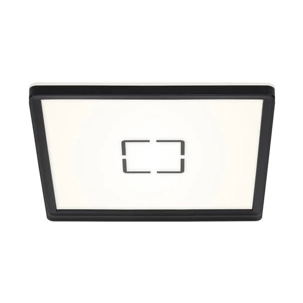 leroy merlin plafoniera design led free, nero 29.3x29.3 cm, luce naturale