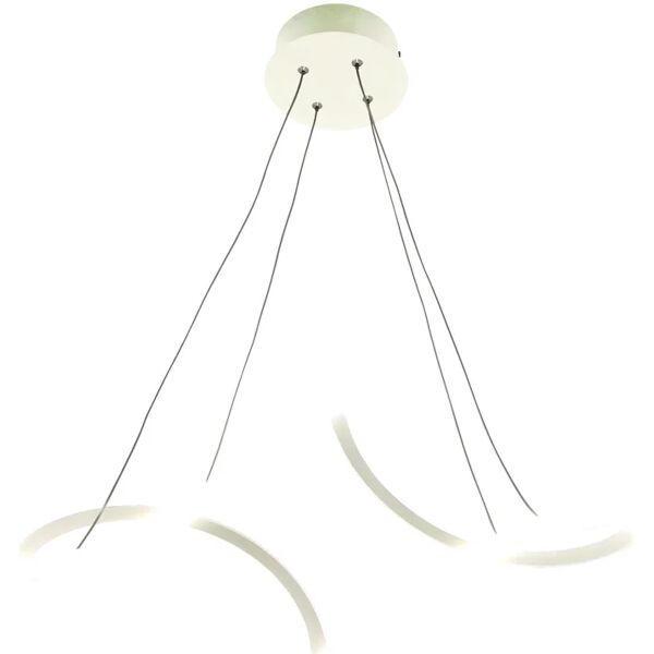 leroy merlin lampadario moderno dana led bianco, in alluminio, 5180 lm