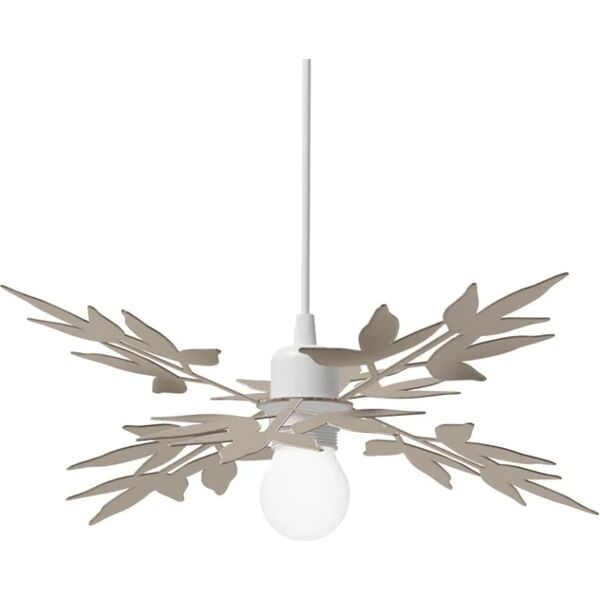 leroy merlin lampadario moderno birdie sabbia , d. 33.5 cm