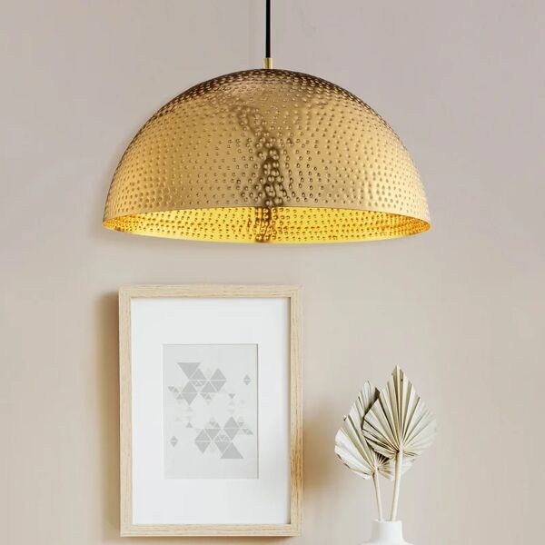 brilliant lampadario glamour barron oro in ottone, d. 40 cm,