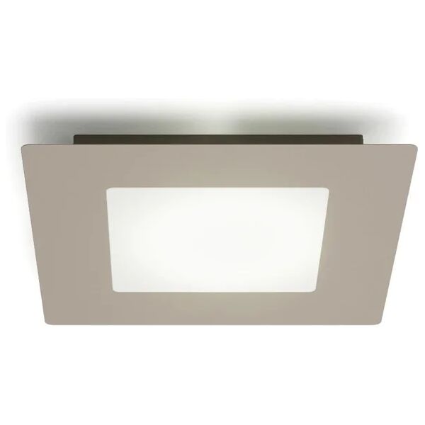 leroy merlin plafoniera moderno led hunk, beige 38.5x cm, luce naturale, 2300 lm