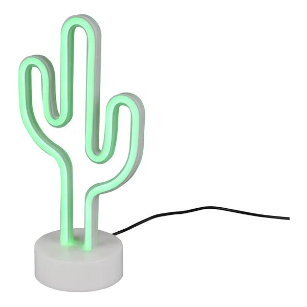 leroy merlin lampada da scrivania led cactus bianco e multicolore