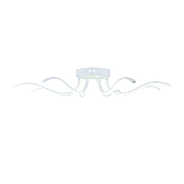 leroy merlin plafoniera neoclassico led lidia, bianco Ø 70 cm, luce cct