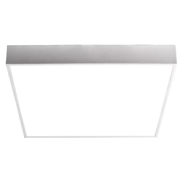 novecento plafoniera moderno led kono, bianco 25x cm, luce naturale