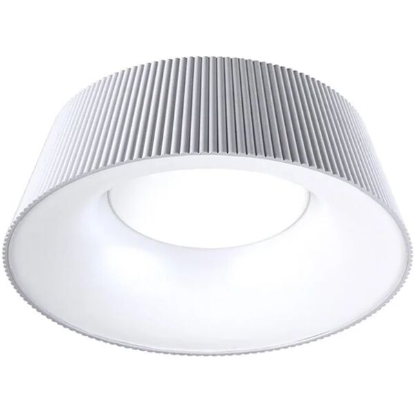 novecento plafoniera moderno led evo, bianco x cm, luce naturale