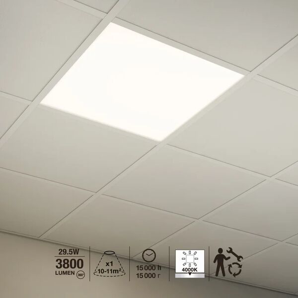 leroy merlin pannello led pannello led  60x60 cm, bianco naturale bianco