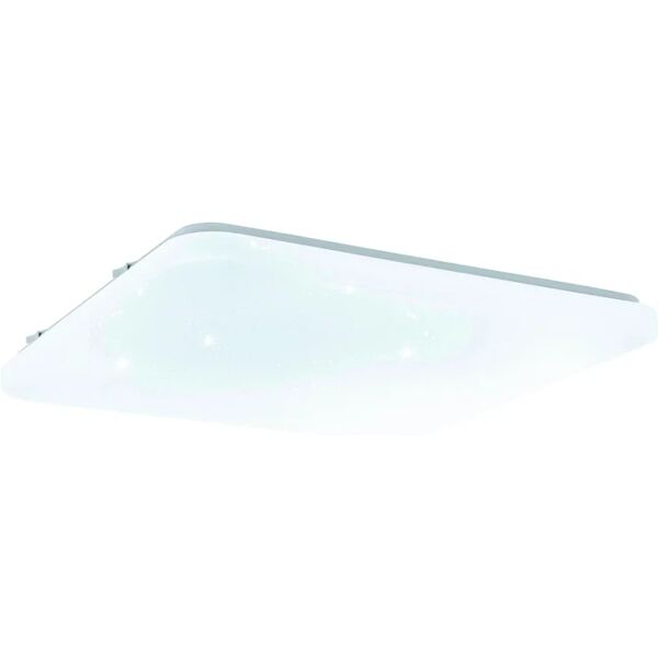 eglo plafoniera moderno led frania-s, bianco 43x cm, luce naturale