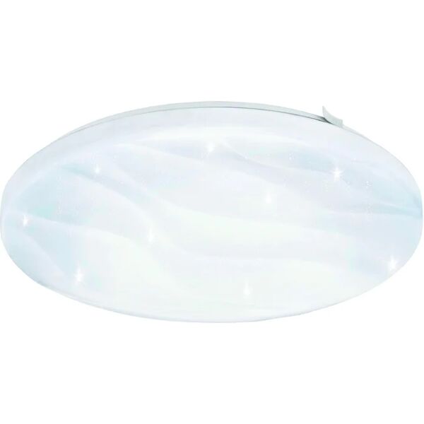 eglo plafoniera moderno benariba led , in policarbonato, bianco d. 33 cm  2000 lm