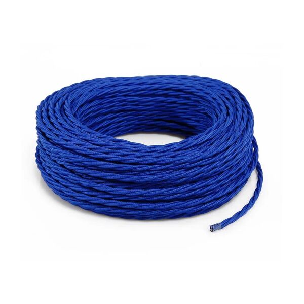 merlotti cavo tessile h03vv-f 2 x 0.75 mm² l 50 m  blu
