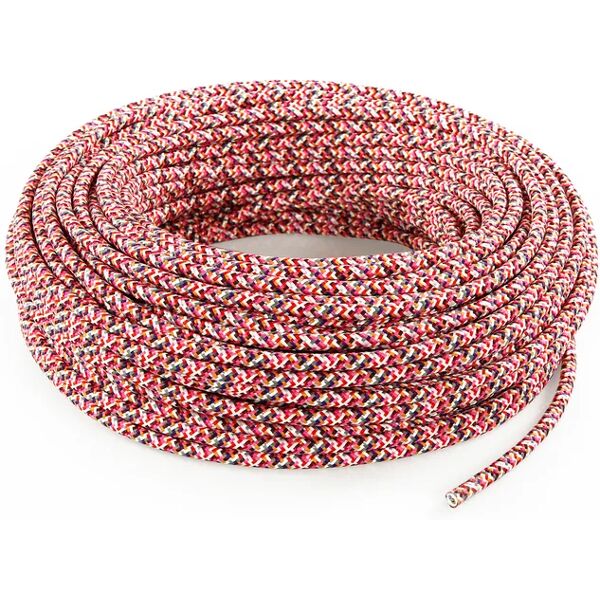 merlotti cavo tessile h03vv-f 2 x 0.75 mm² l 50 m  pixel fucsia