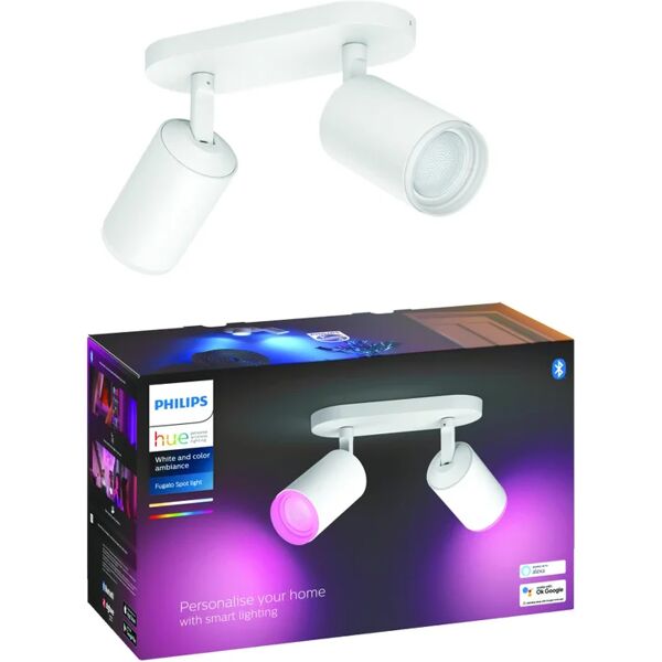 philips faretto decorativo con fonte luminosa fugato multicolor, 10x5.7w