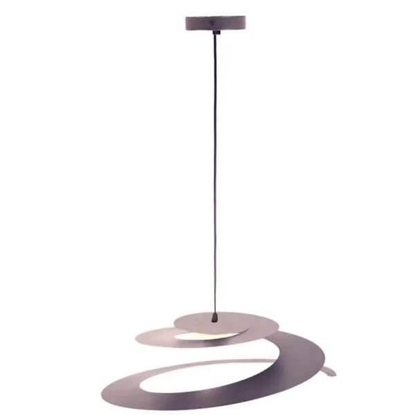 leroy merlin lampadario industriale megan led caffè, d. 50 cm, 1200 lm