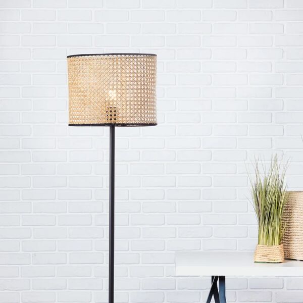 brilliant lampada da terra wiley marrone, h 154 cm, e27