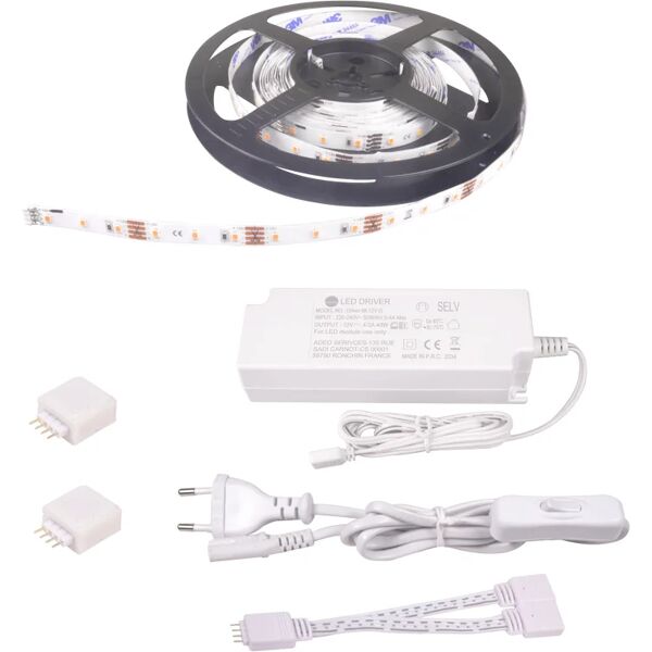 inspire kit striscia led 5m luce bianco caldo 2950lm