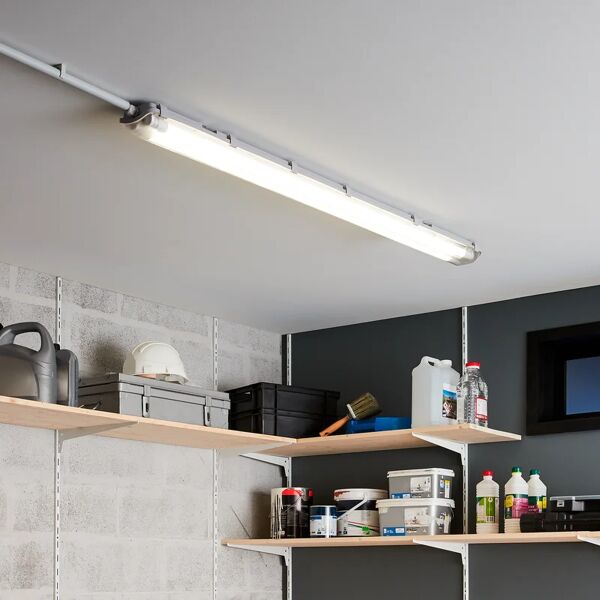 inspire reglette con fonte luminosa g13 batten t8, luce bianco, 15.7 cm, 2 x 24w 2640lm