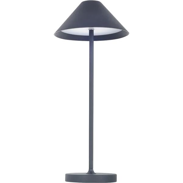 leroy merlin lampada da esterno senza fili liberty nero h 35 cm, in alluminio, luce bianco caldo, led