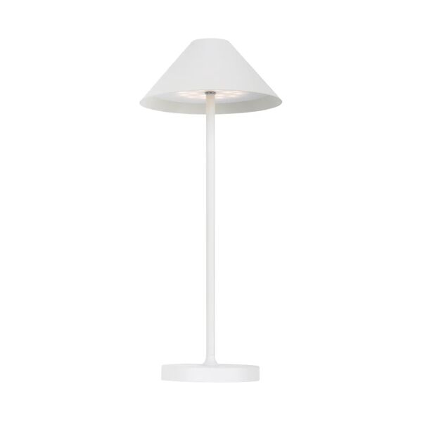 leroy merlin lampada da esterno senza fili liberty bianco h 35 cm, in alluminio, luce bianco caldo, led