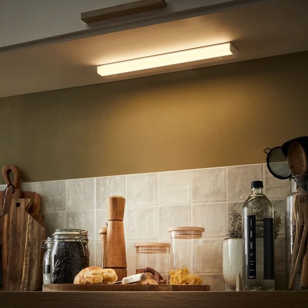 inspire reglette con fonte luminosa led per interno del mobile tohil, luce bianco, 5.8 cm, 1 x 4.5w 480lm