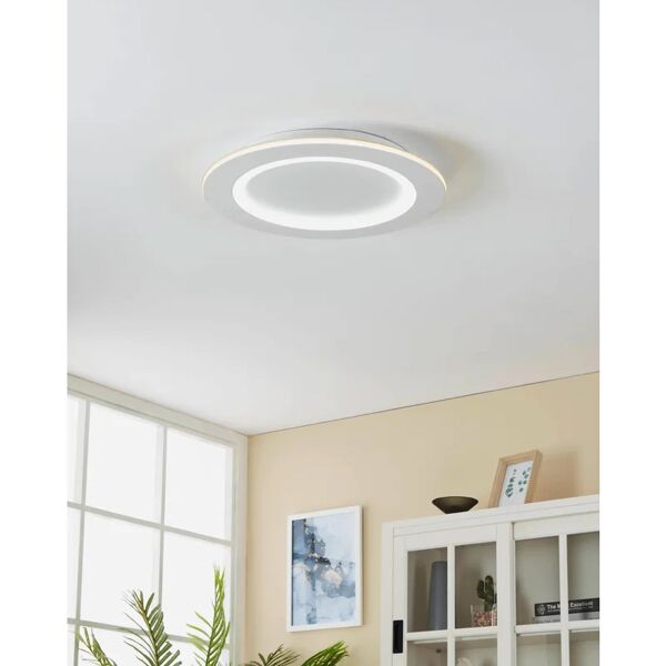 eglo plafoniera moderno led padrogiano-z, bianco Ø 45 cm, luce calda dimmerabile