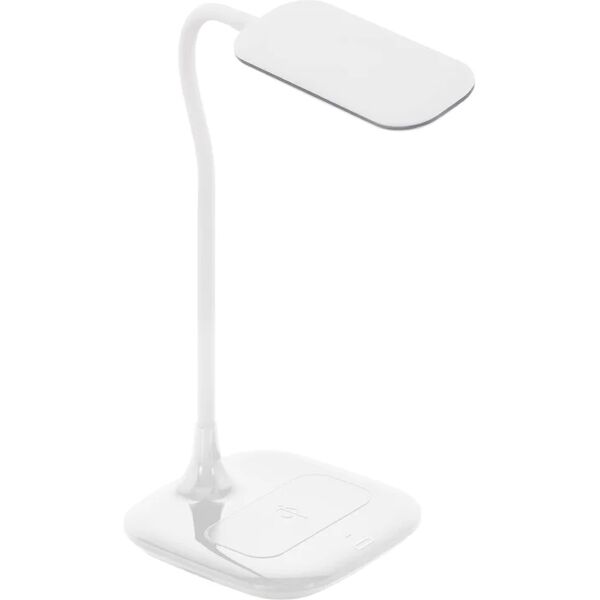 eglo lampada da scrivania led masserie bianco bianco