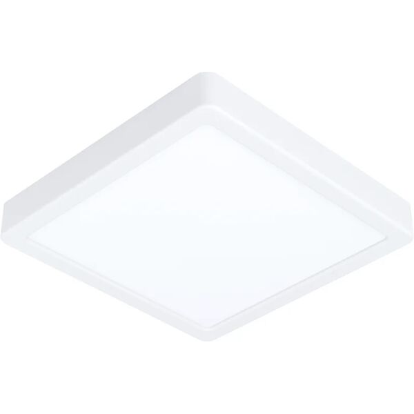 eglo plafoniera moderno led fueva-z, bianco 21x21 cm, luce cct dimmerabile, 2250 lm