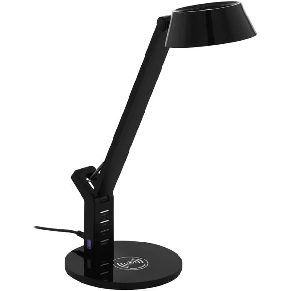 eglo lampada da tavolo led banderalo nero bianco