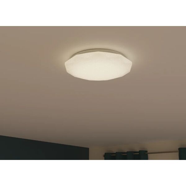 inspire plafoniera moderno led new lilly, bianco Ø 35 cm, luce cct, 2000 lm