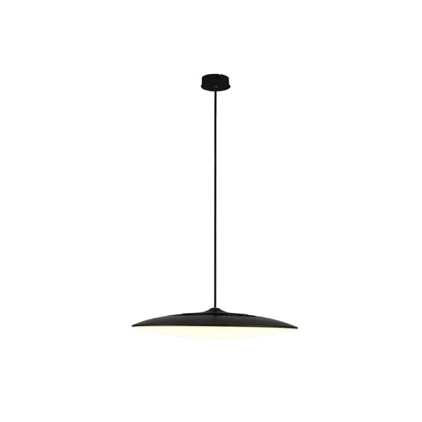 mantra lampadario moderno slim nero in acrilico, d. 46 cm,