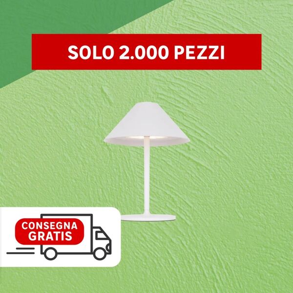 leroy merlin lampada da esterno senza fili mini liberty , in alluminio, luce bianco caldo, modulo led