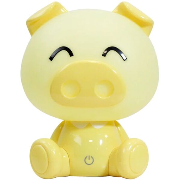 leroy merlin lampada da comodino led piggy giallo naturale dimmerabile