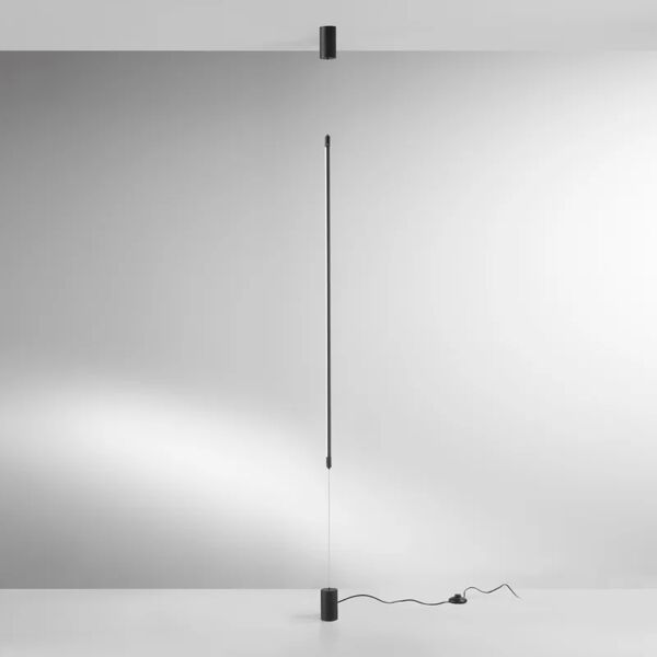 luce ambiente design lampada da terra gravity nero h140cm