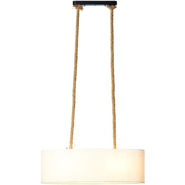 brilliant lampadario moderno sailor naturale in poliestere, l. 70.5 cm, 2 luci,