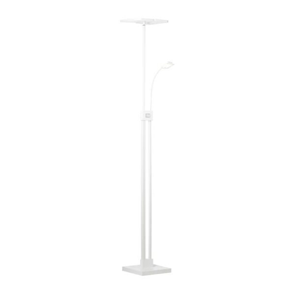 brilliant lampada da terra forrester bianco h230cm 2 luci