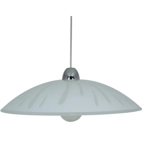 leroy merlin lampadario neoclassico cometa bianco in vetro, d. 50 cm, l. 50 cm