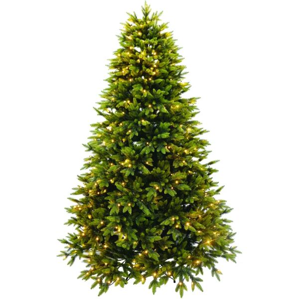 leroy merlin albero di natale artificiale majestic led verde con illuminazione h 210 cm x Ø 145 cm