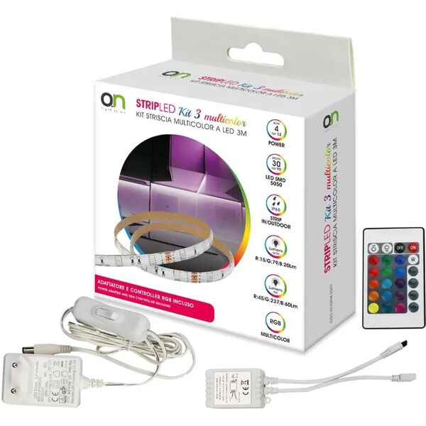 leroy merlin kit striscia led kit 3 multicolor 3m luce rgb multicolore