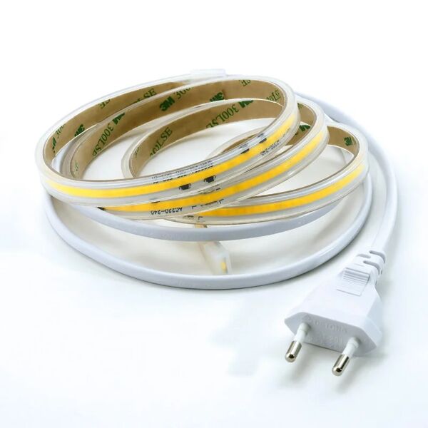 beghelli kit striscia led strip cob ac230 10wip65 3k 2m 2m luce bianco caldo