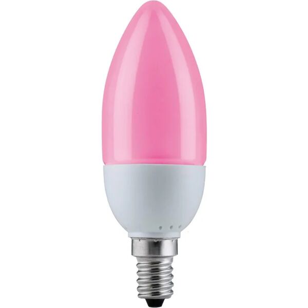 paulmann 88048 b, lampada a risparmio energetico candela, plastica, 5 watts, e14, rosso, 3.7 x 3.7 x 9.9 cm [classe di efficienza energetica b]