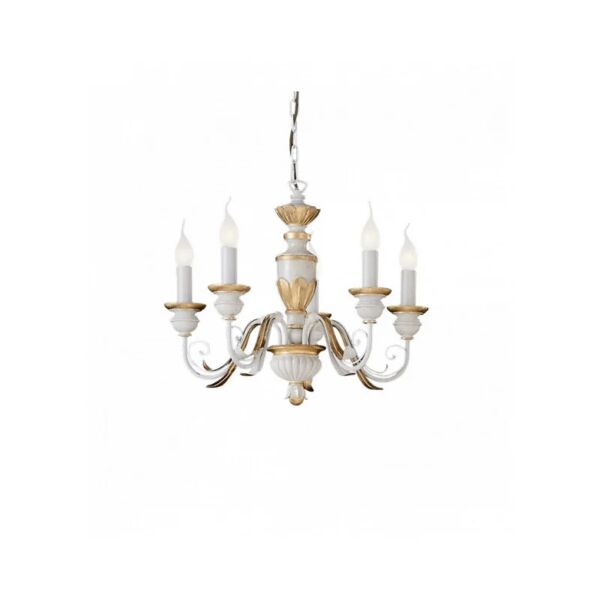 ideal lux lampada a sospensione firenze sp5 bianco antico