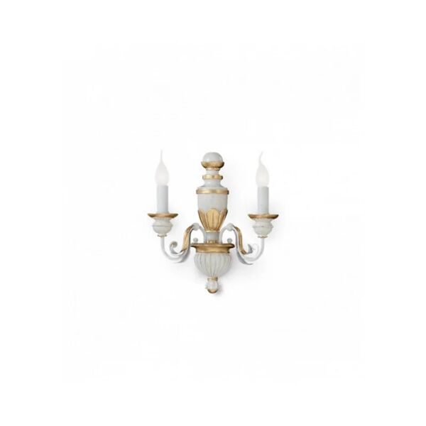 ideal lux lampada da parete firenze ap2 bianco antico