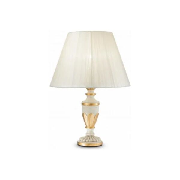 ideal lux lampada da tavolo firenze tl1 bianco antico