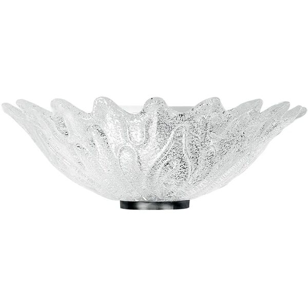 luce ambiente design applique da parete in vetro a piastra con graniglia 32x17 cm. (1xe27)