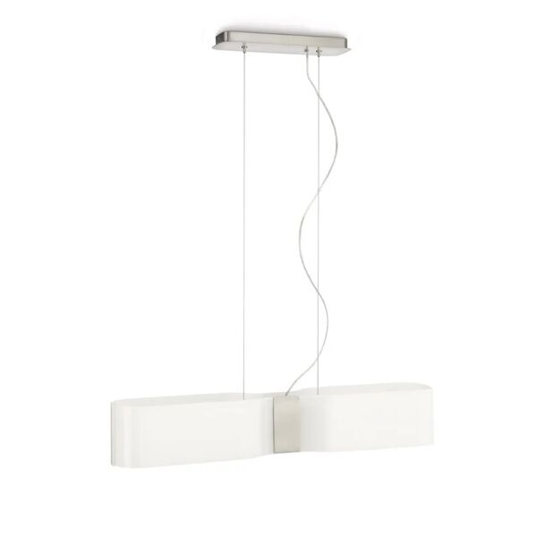 philips myliving - lampada a sospensione saar argentato/bianco