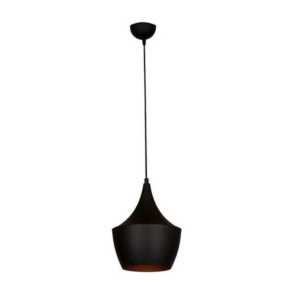 homemania lampada a sospensione metal black in metallo, vernice elettrostatica, nero, oro,