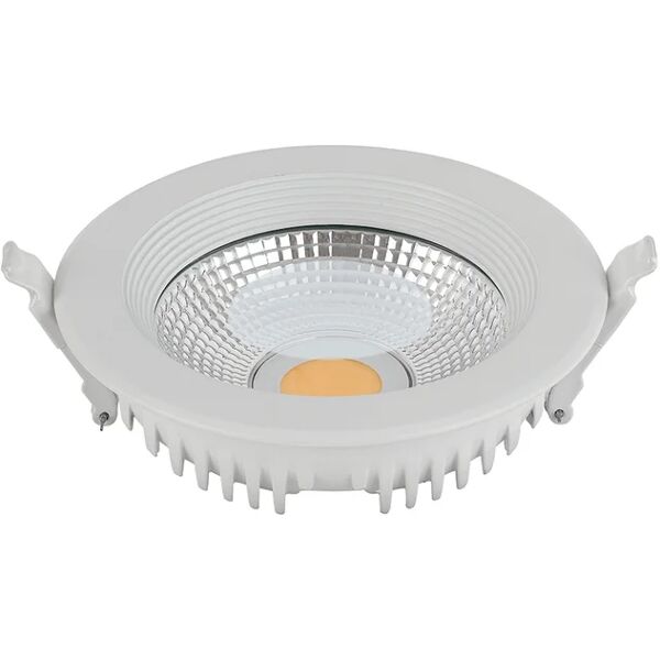 intec incasso led lyra rotondo bianco 30w 3200k (luce calda) 22,5x5,2 cm.