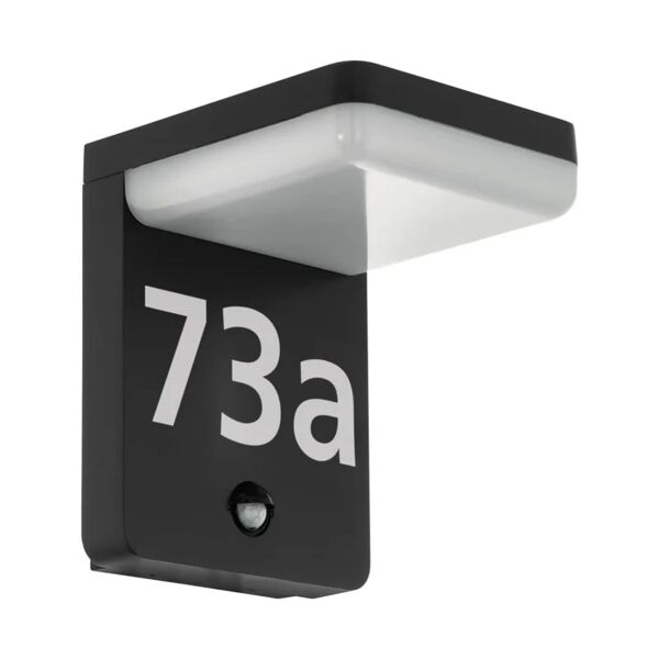 eglo 425218  outdoor led sensor wall light amarosi 10w black