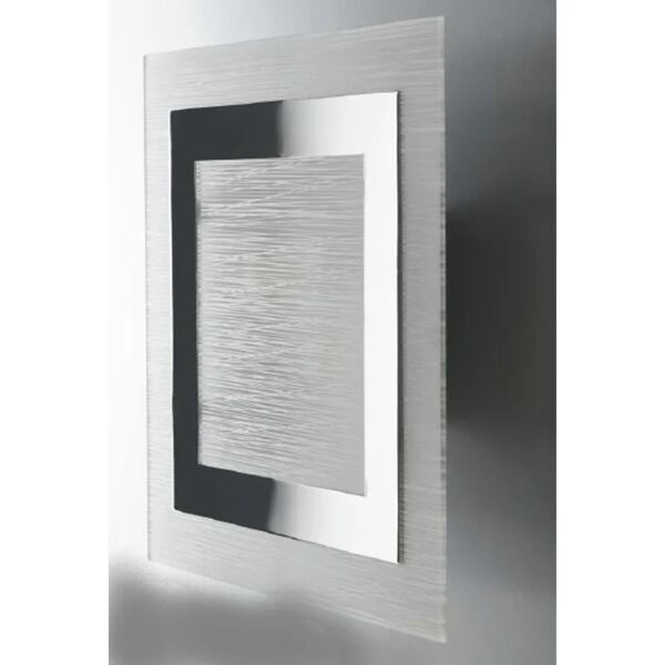 luce ambiente design applique da parete oak in vetro bianco (1xe27)